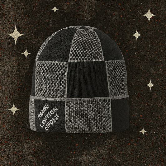 LV BEANIE - BLACK
